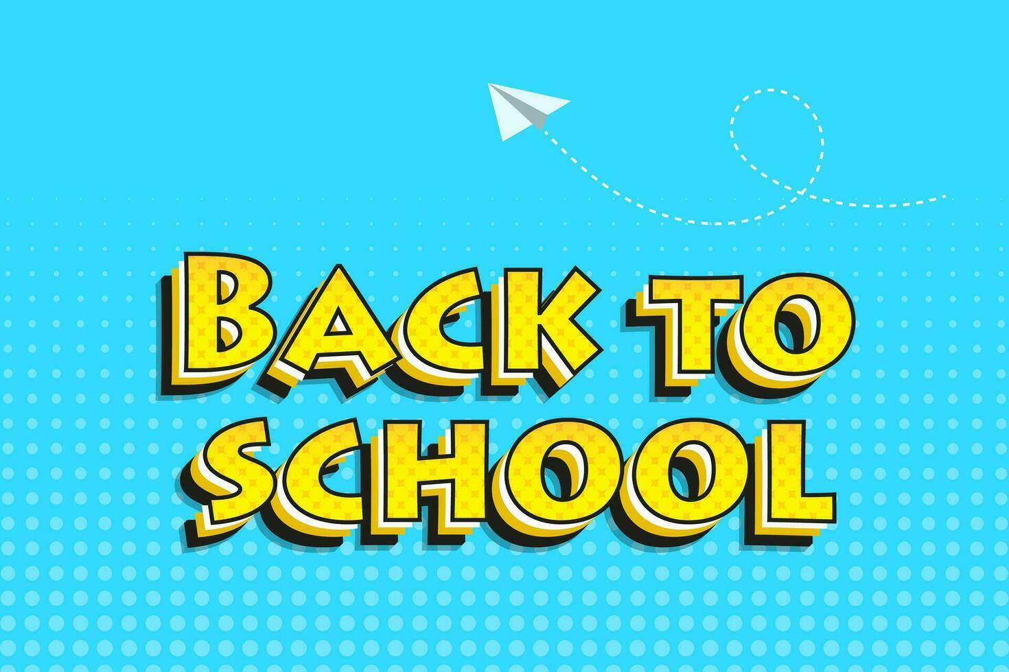 Back to school banner. Vector design.