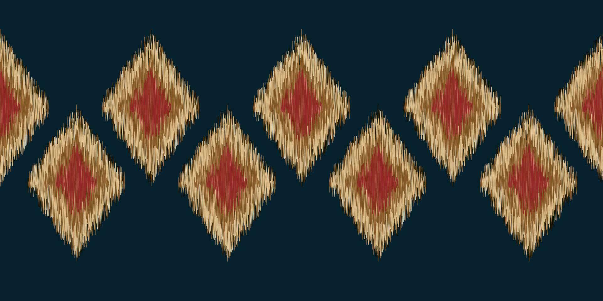 Ethnic Ikat fabric pattern geometric style.African Ikat embroidery Ethnic oriental pattern blue background. Abstract,vector,illustration.Texture,clothing,frame,decoration,carpet,motif. vector