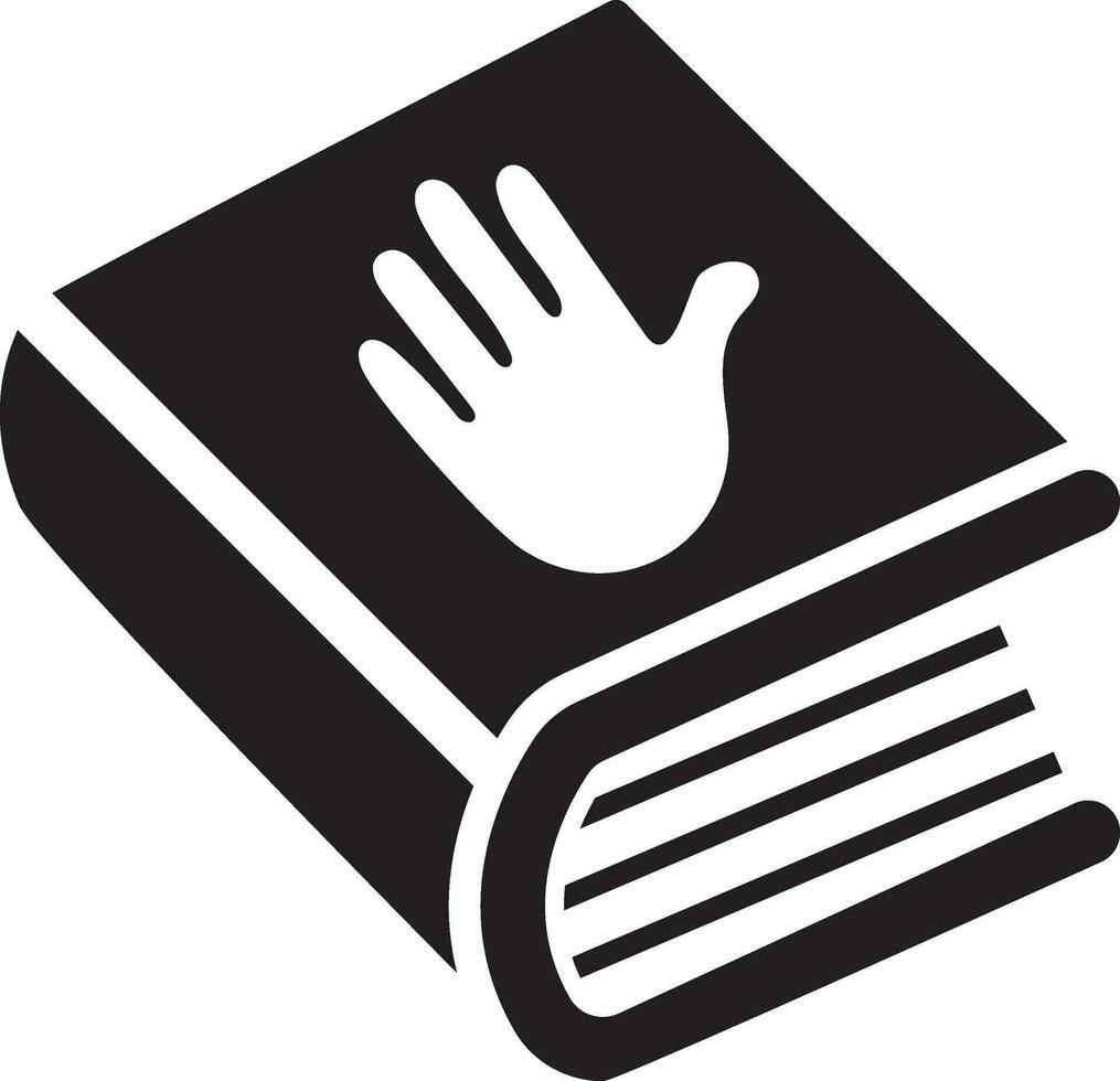 Oath Book icon vector