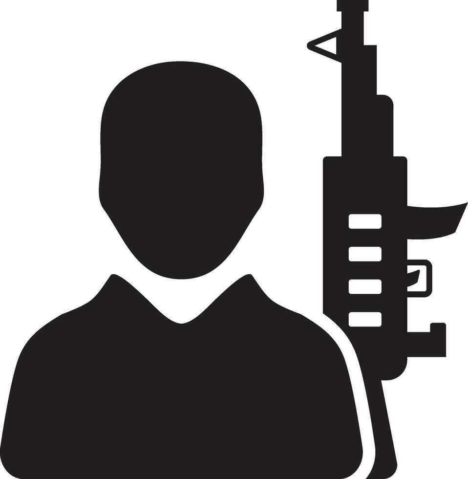 Terrorist  vector icon