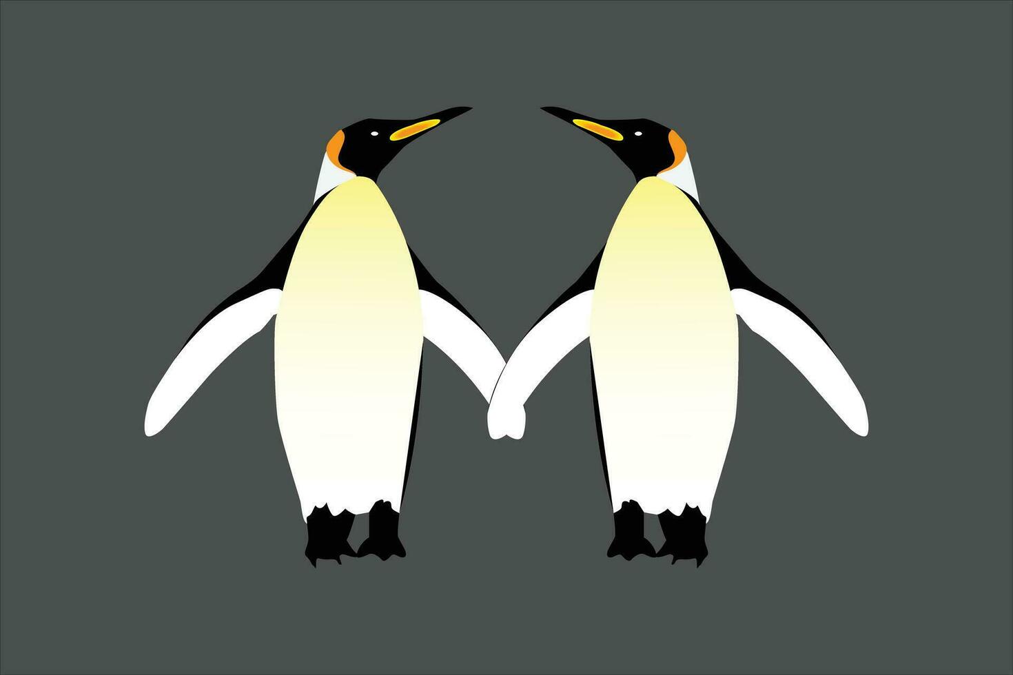 mother and childer penguins . mother advice her childern . vector