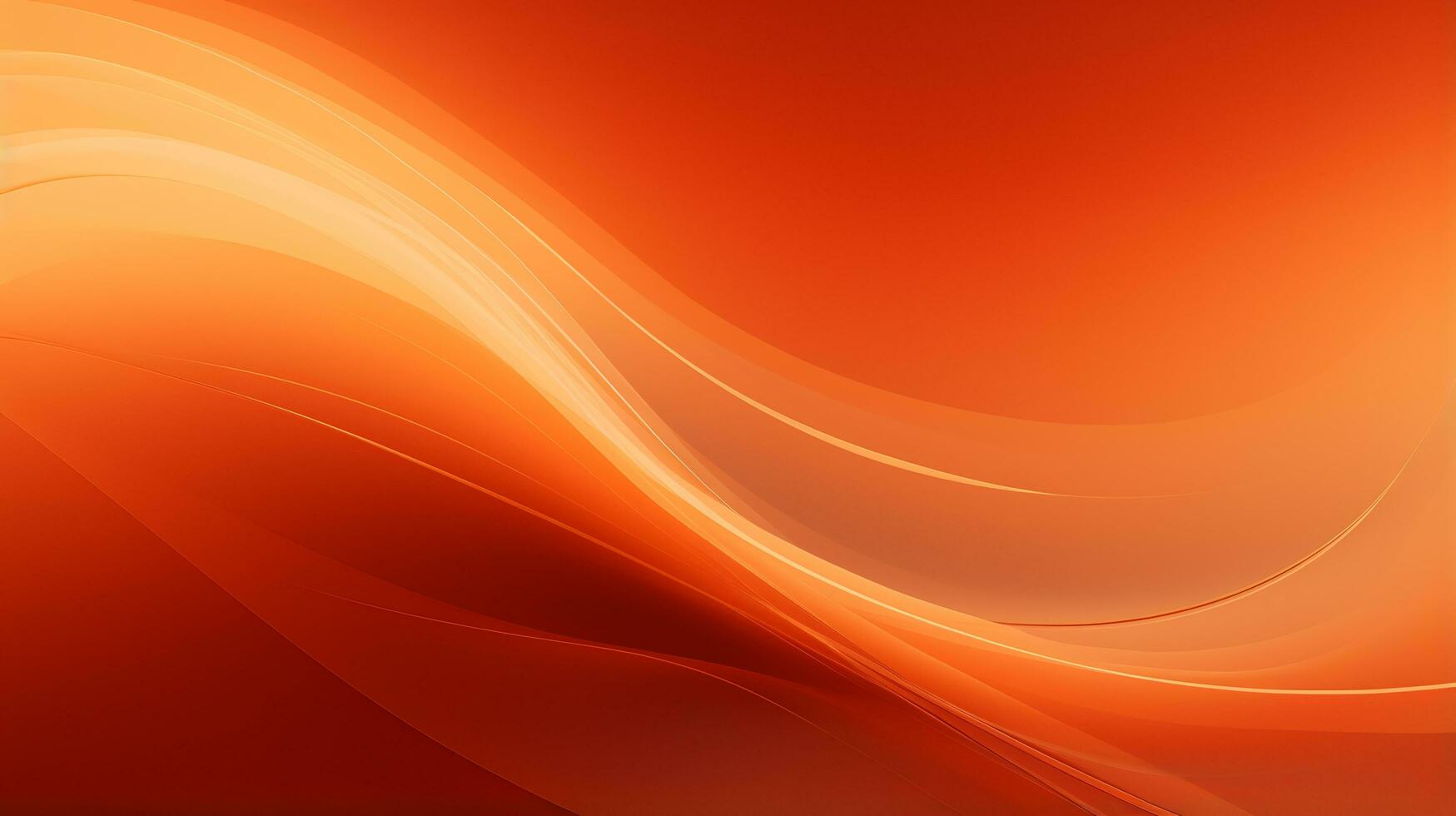 3D orange abstract wave background photo