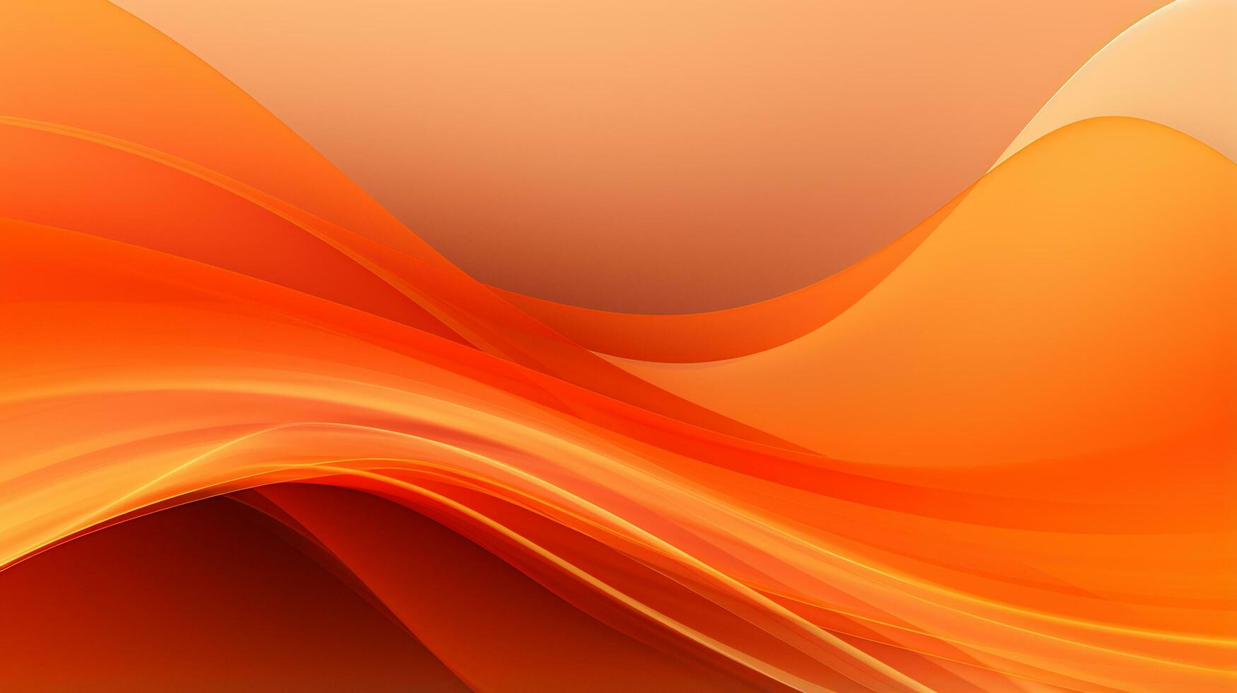 3D orange abstract wave background photo