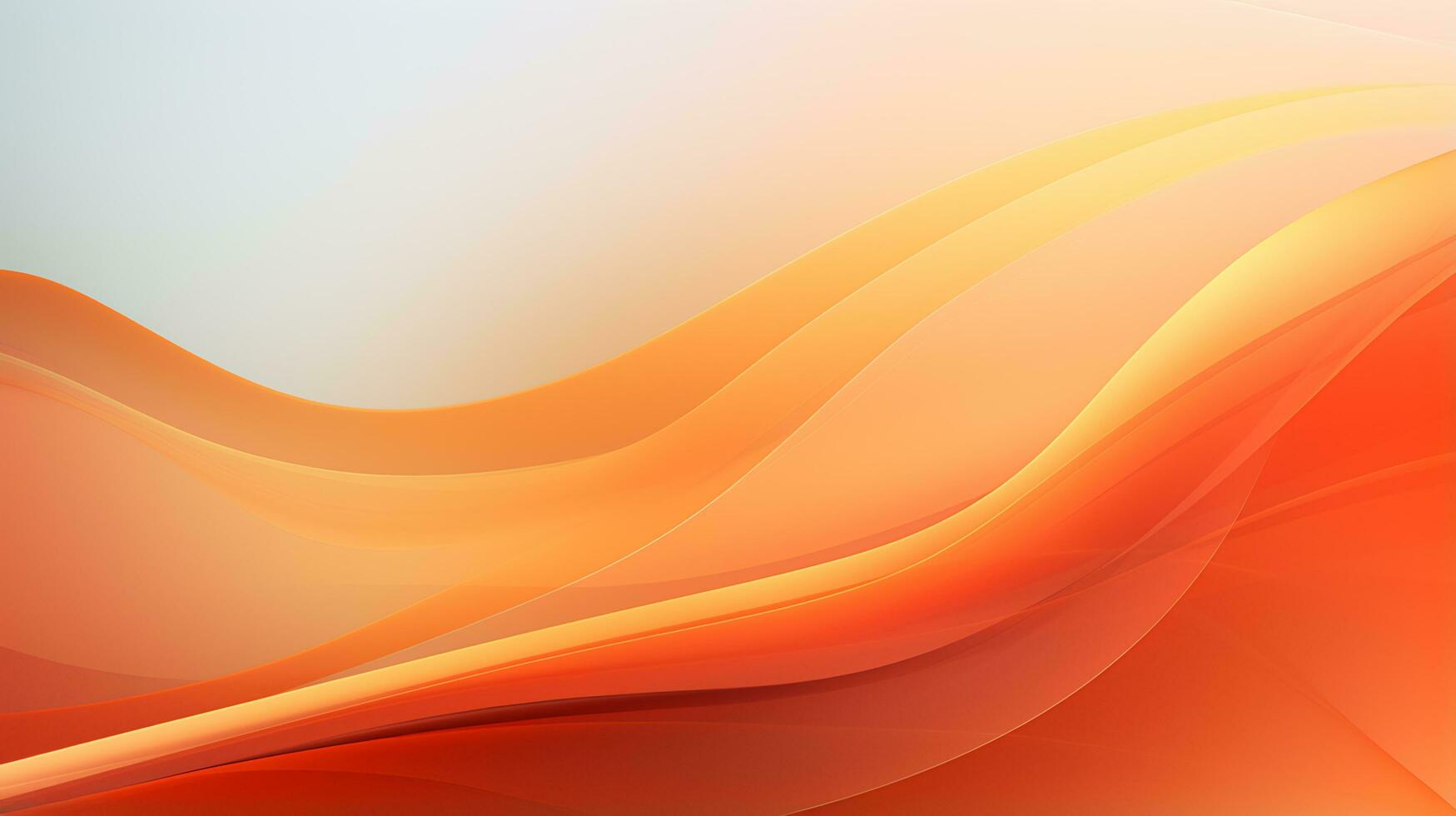3D orange abstract wave background photo