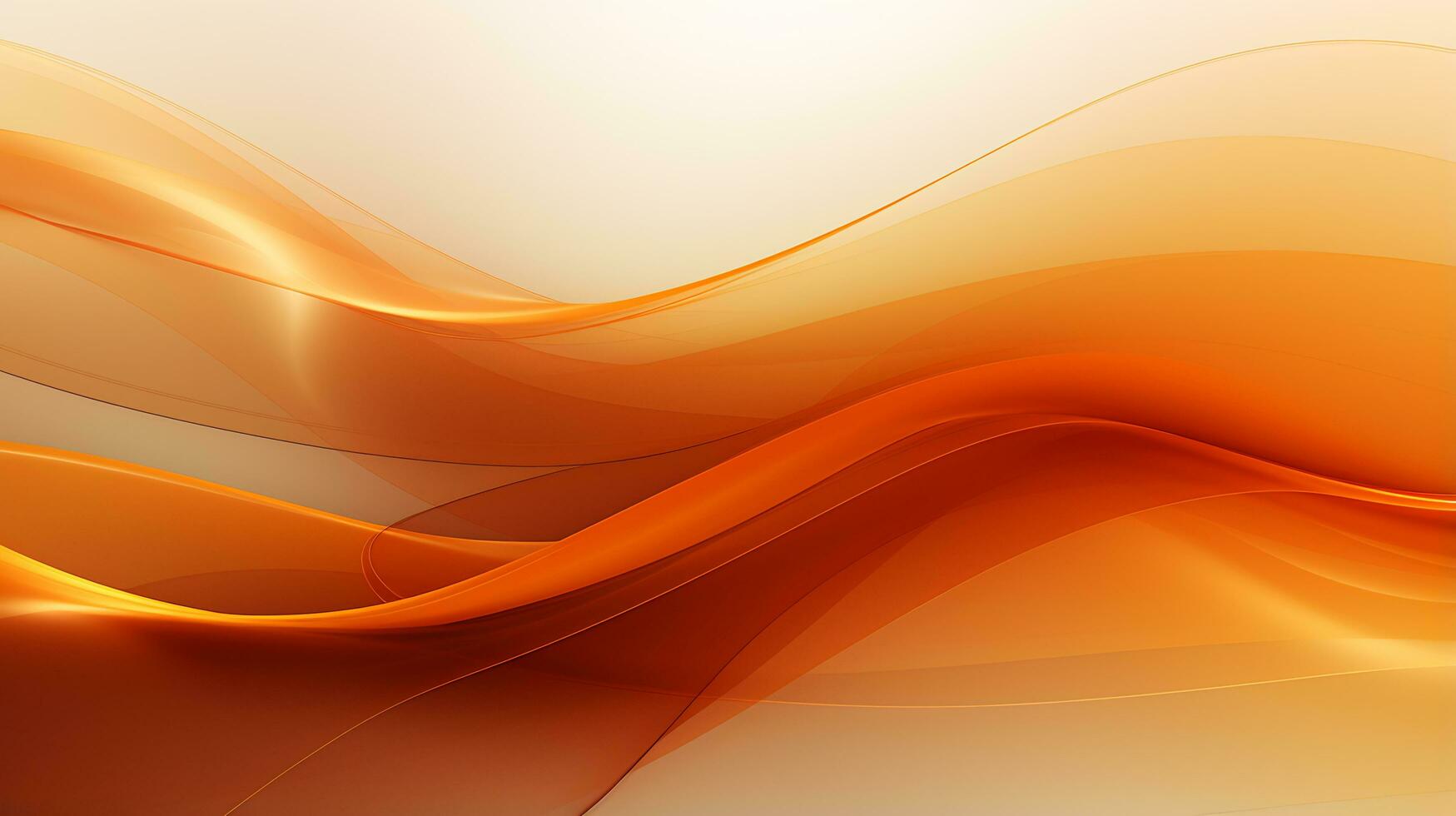 3D orange abstract wave background photo
