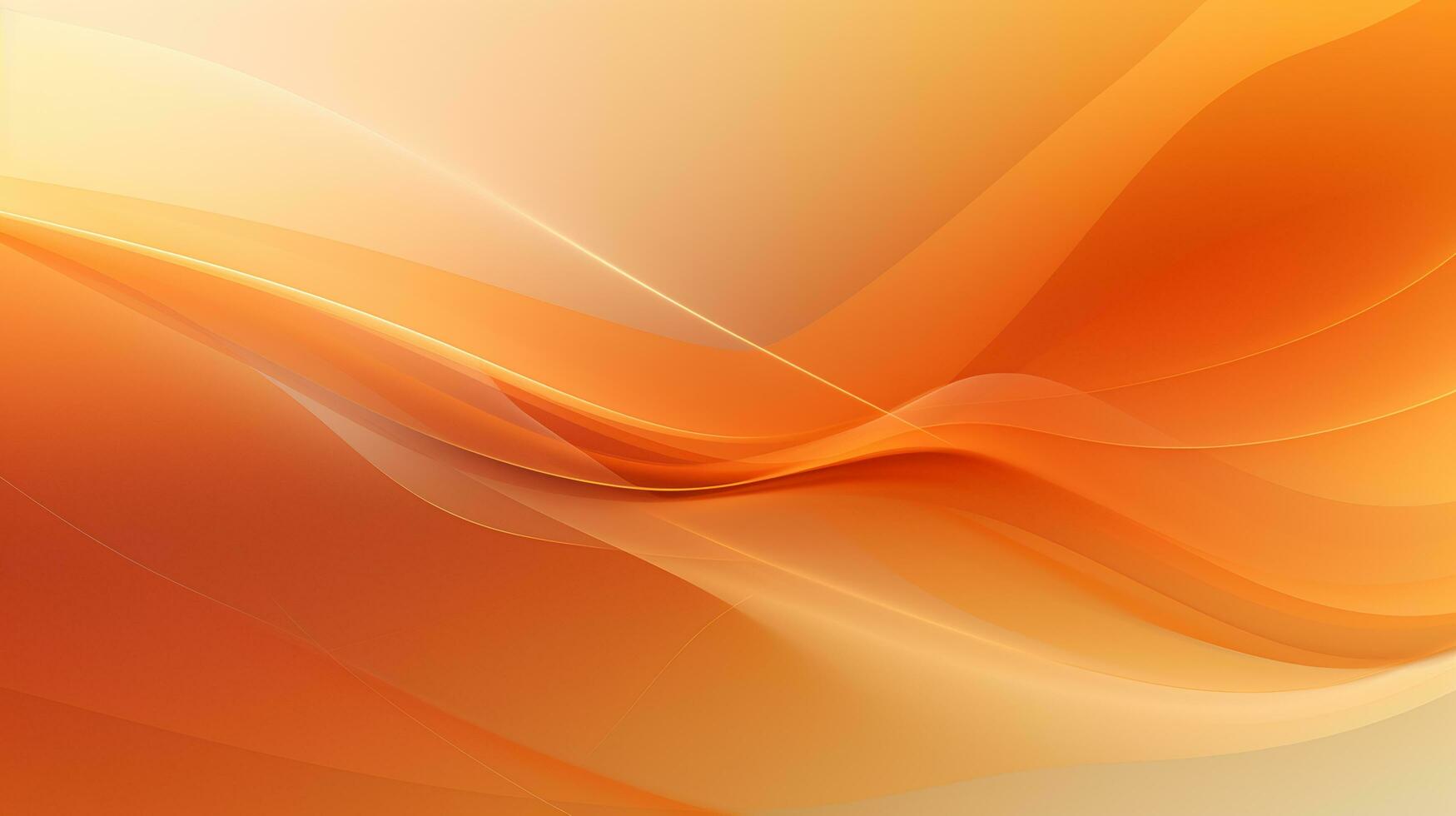 3D orange abstract wave background photo