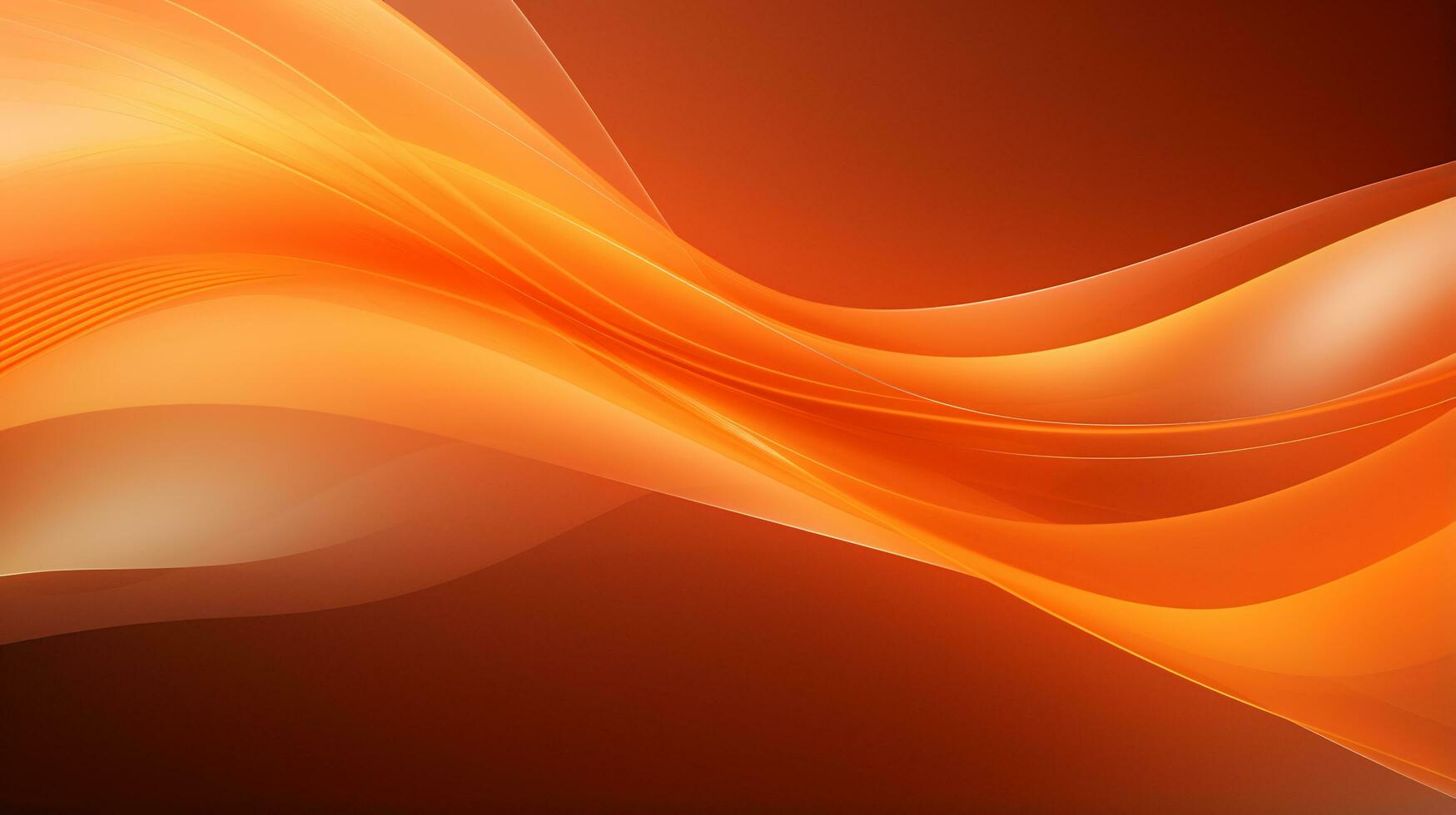 3D orange abstract wave background photo