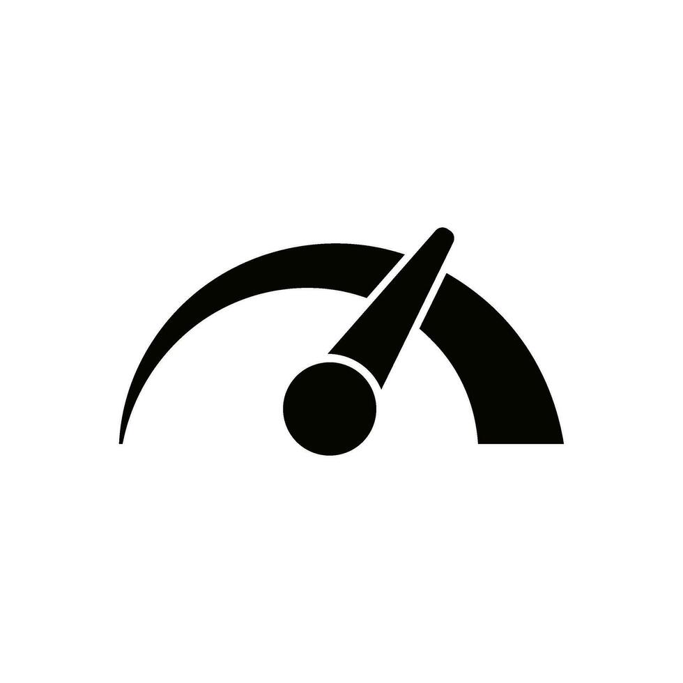 Speedometer icon vector. Speed indicator sign vector