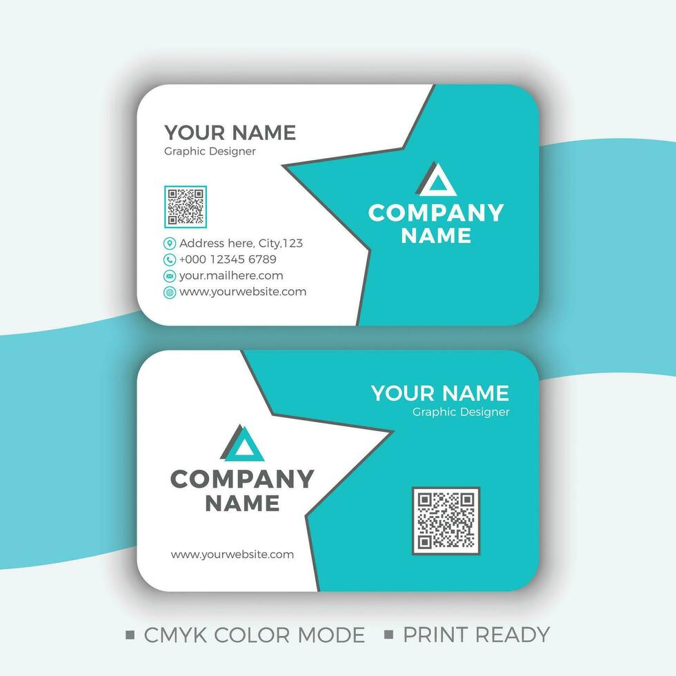 Creative Business Card Design, Vector, Template vector