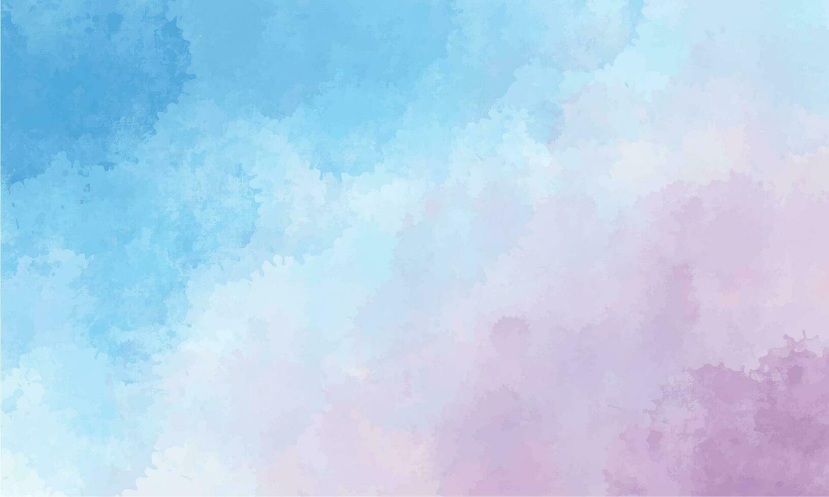 Blue and purple watercolor abstract background vector