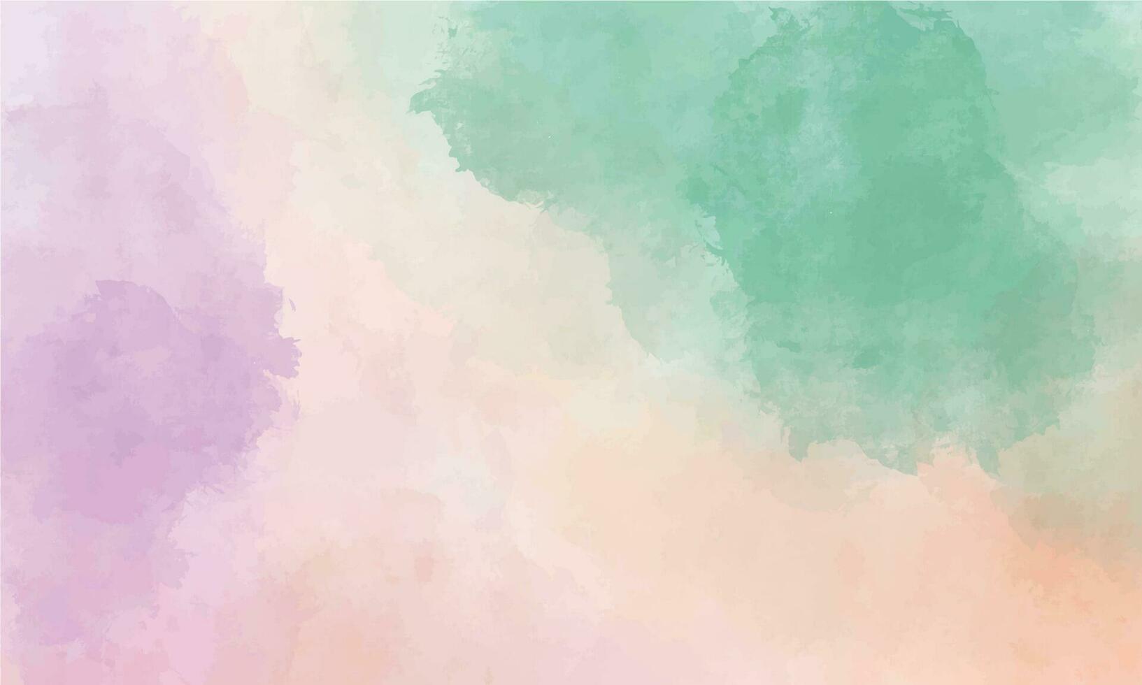 Watercolor background with purple and green color vector