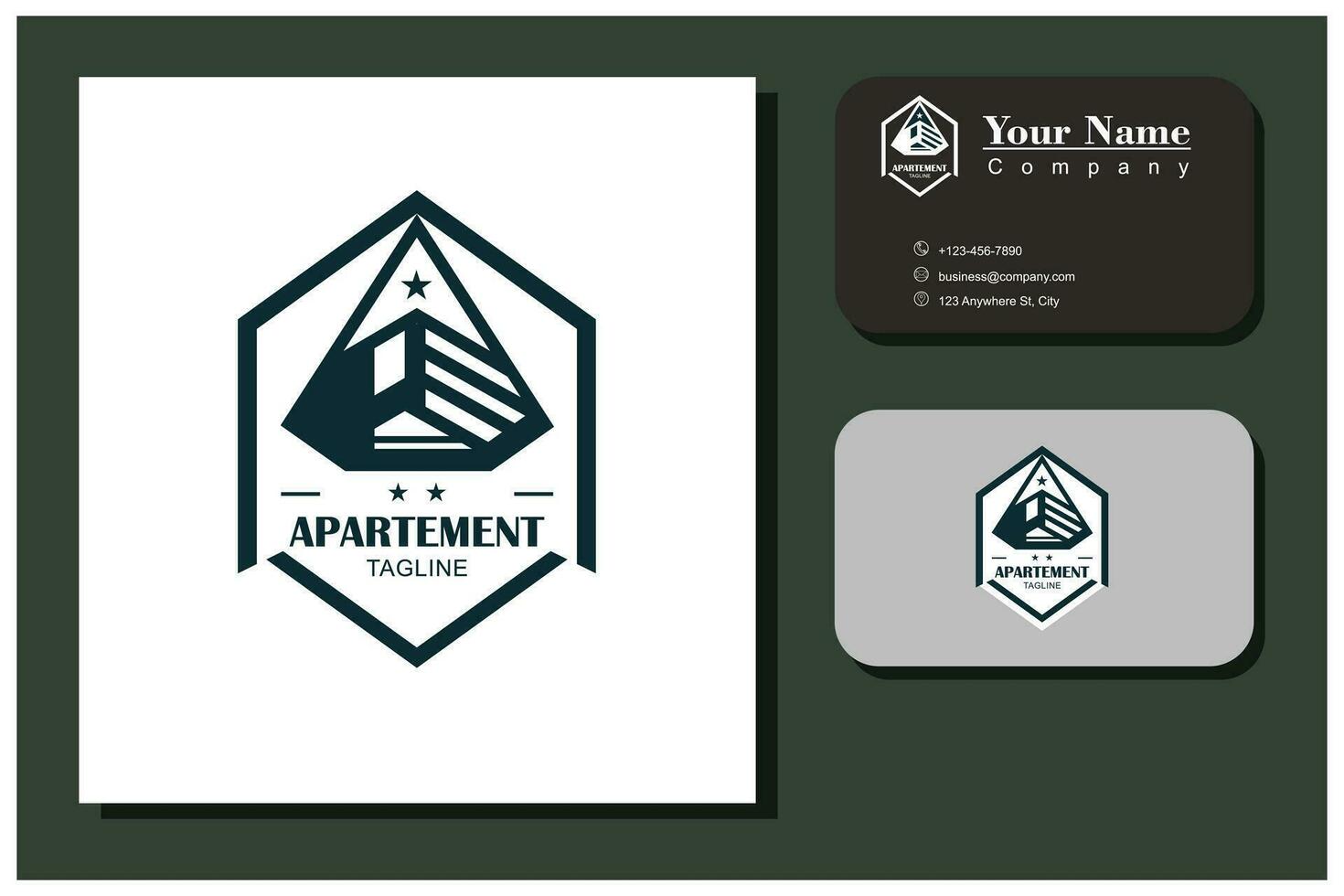 apartment logo ideas vector