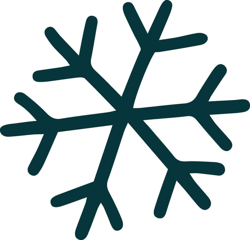 snowflake christmas illustration vector