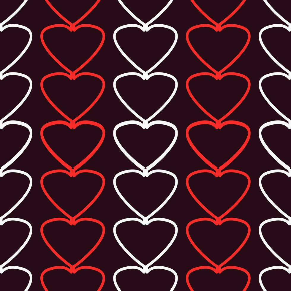 a seamless pattern with heart-like shapes in red and white. suitable for background images, foreground images, invitations, or other decorations that require a romantic impression vector