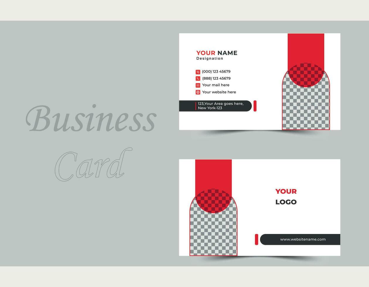 Vector business card template, double sided business card design template, visiting card,  business card template,