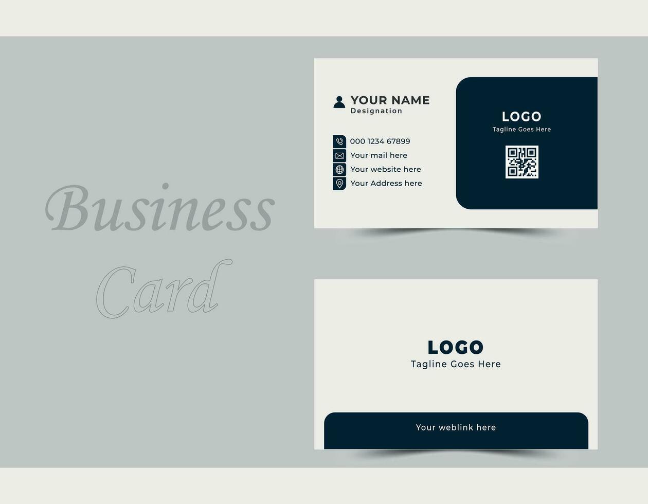 Vector business card template, double sided business card design template, visiting card,  business card template,