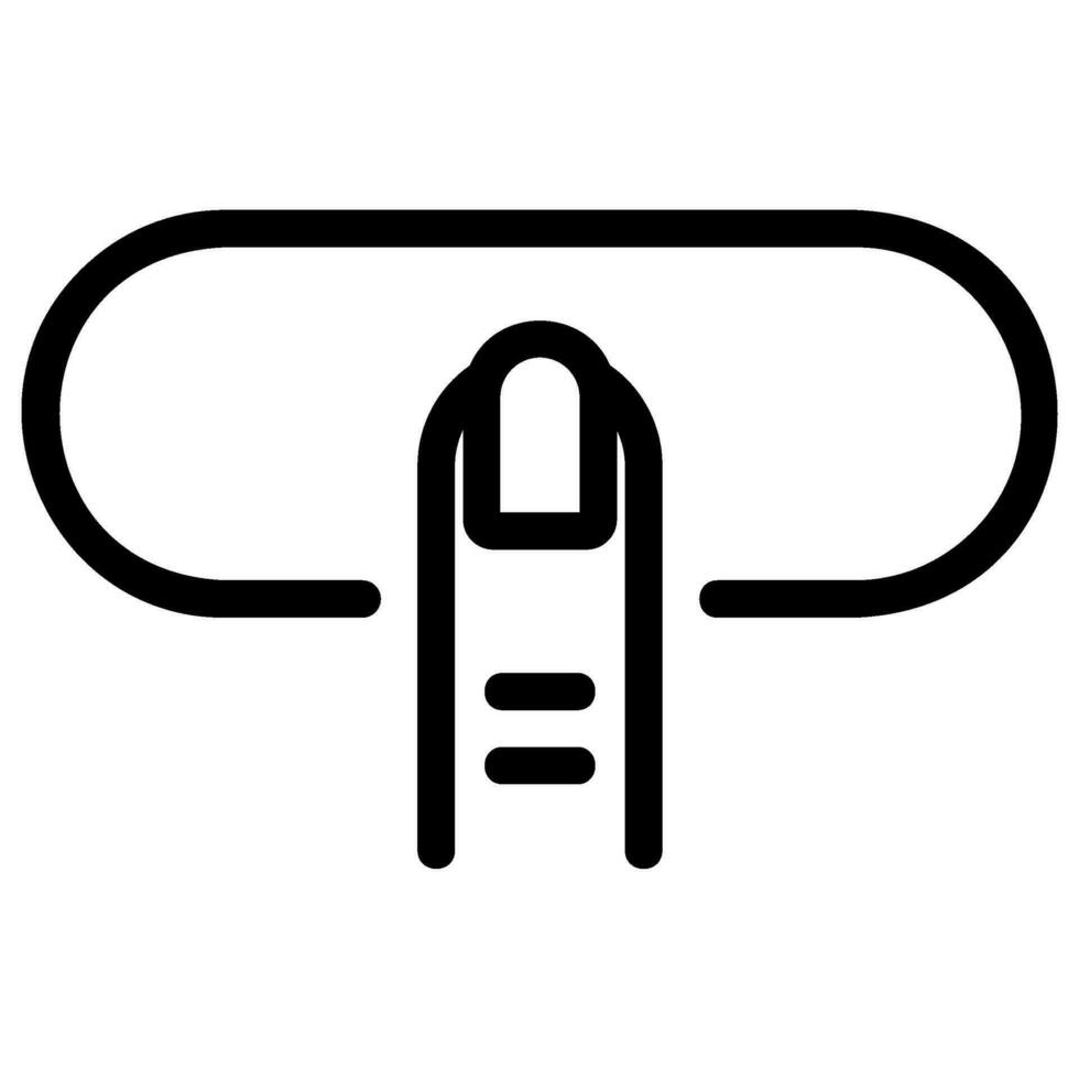 click line icon vector