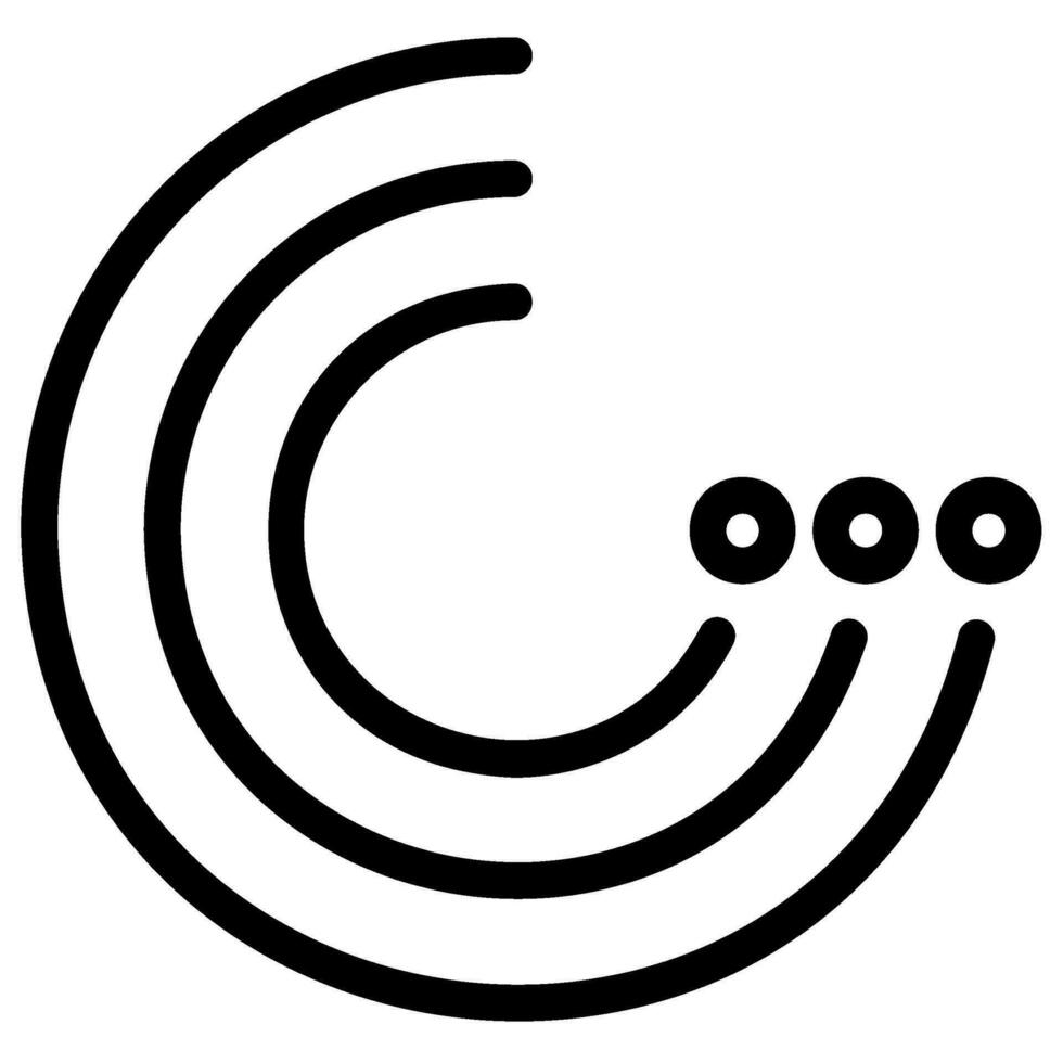 radar sweep line icon vector