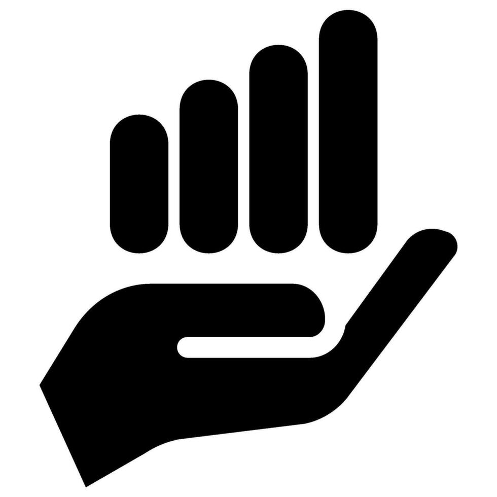 signal glyph icon vector