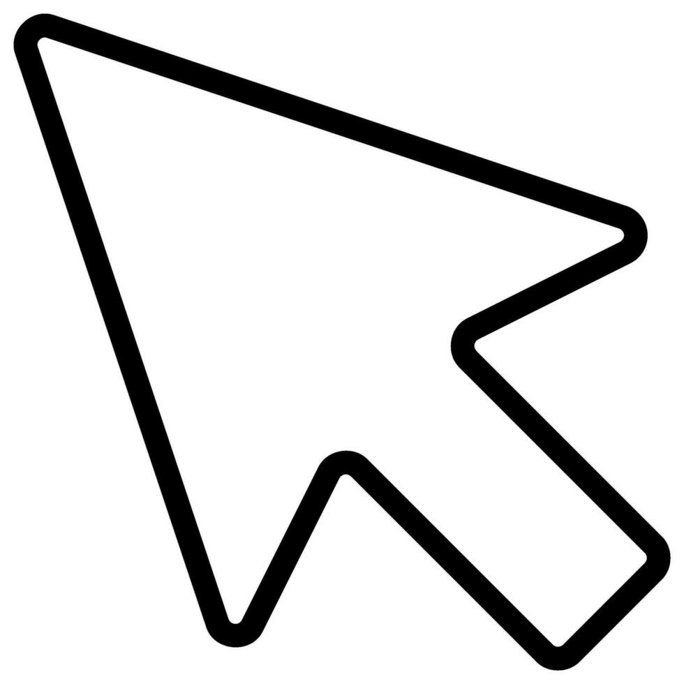 cursor line icon vector