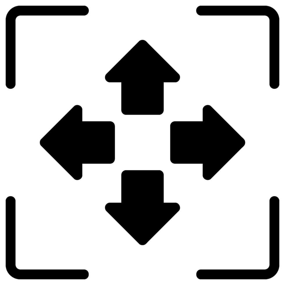 move selector glyph icon 27962342 Vector Art at Vecteezy