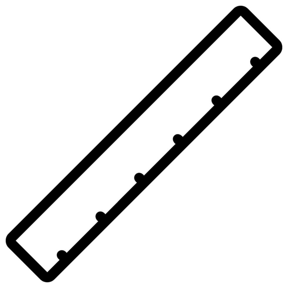 ruler line icon vector