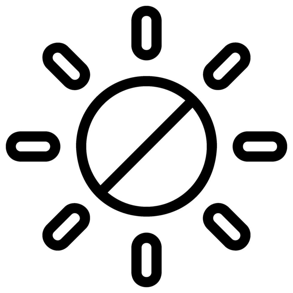 exposure line icon vector