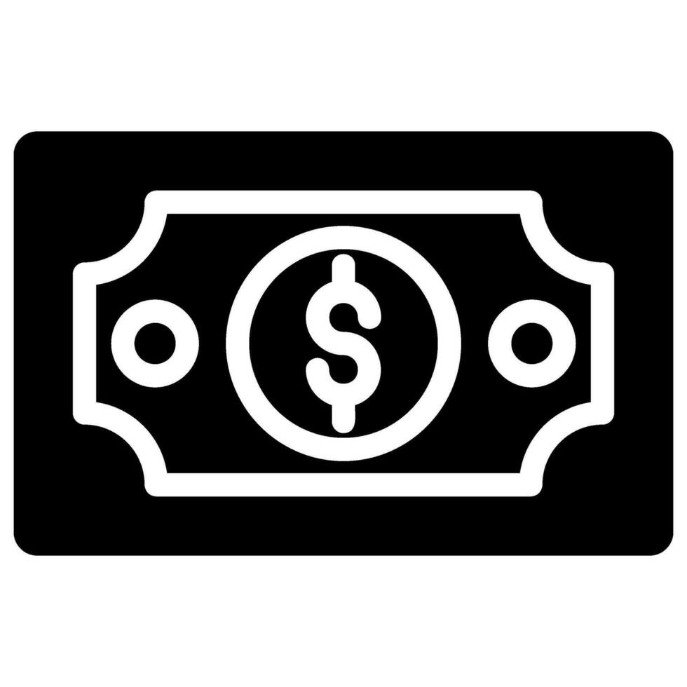 money glyph icon vector