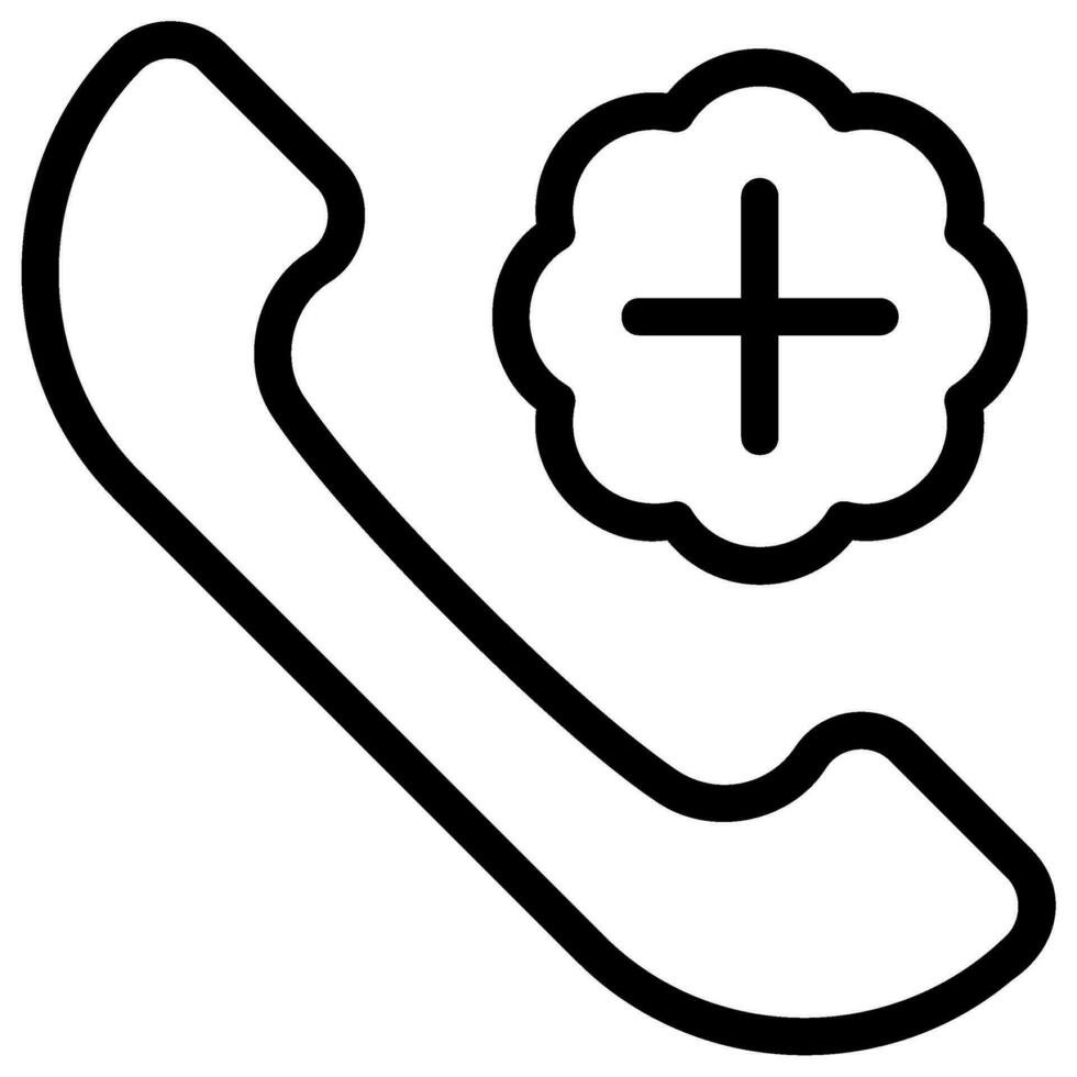 doctor consultation line icon vector