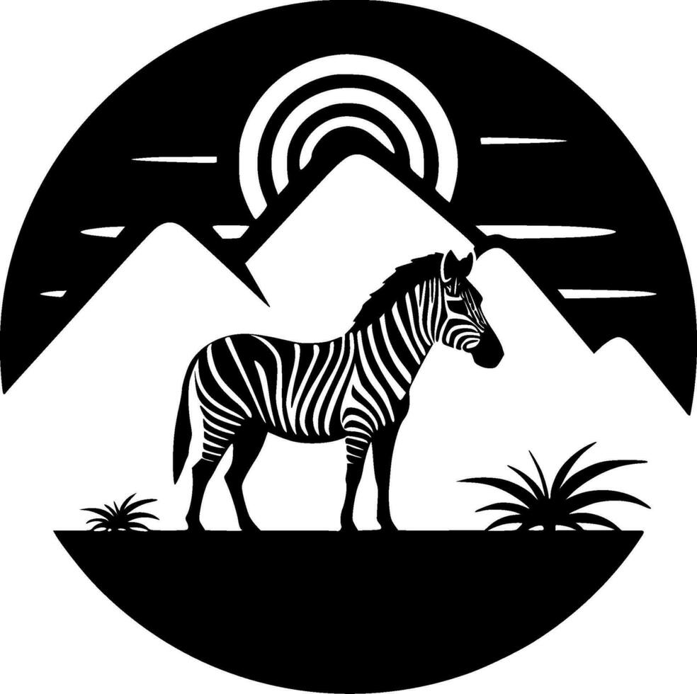 Safari - Minimalist and Flat Logo - Vector illustration