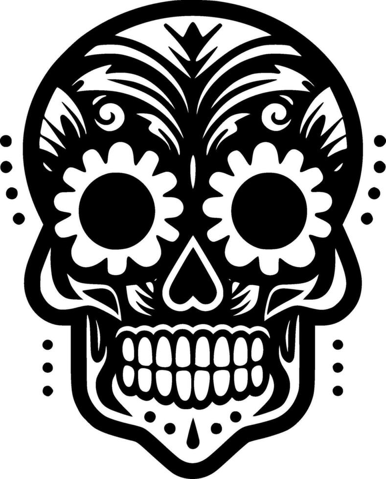 Skull - Minimalist and Flat Logo - Vector illustration