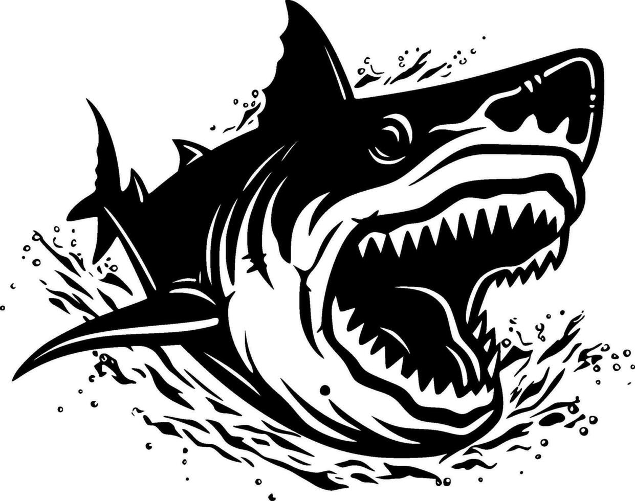 Shark - High Quality Vector Logo - Vector illustration ideal for T-shirt graphic