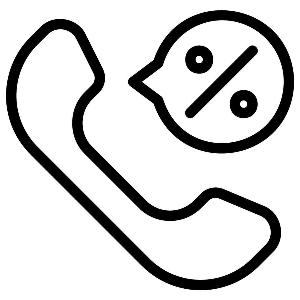 phone call line icon 27962500 Vector Art at Vecteezy