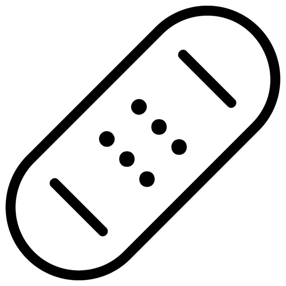 bandage line icon vector