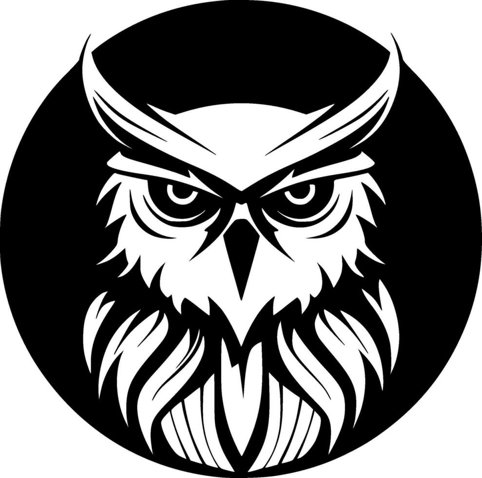 Owl - Minimalist and Flat Logo - Vector illustration