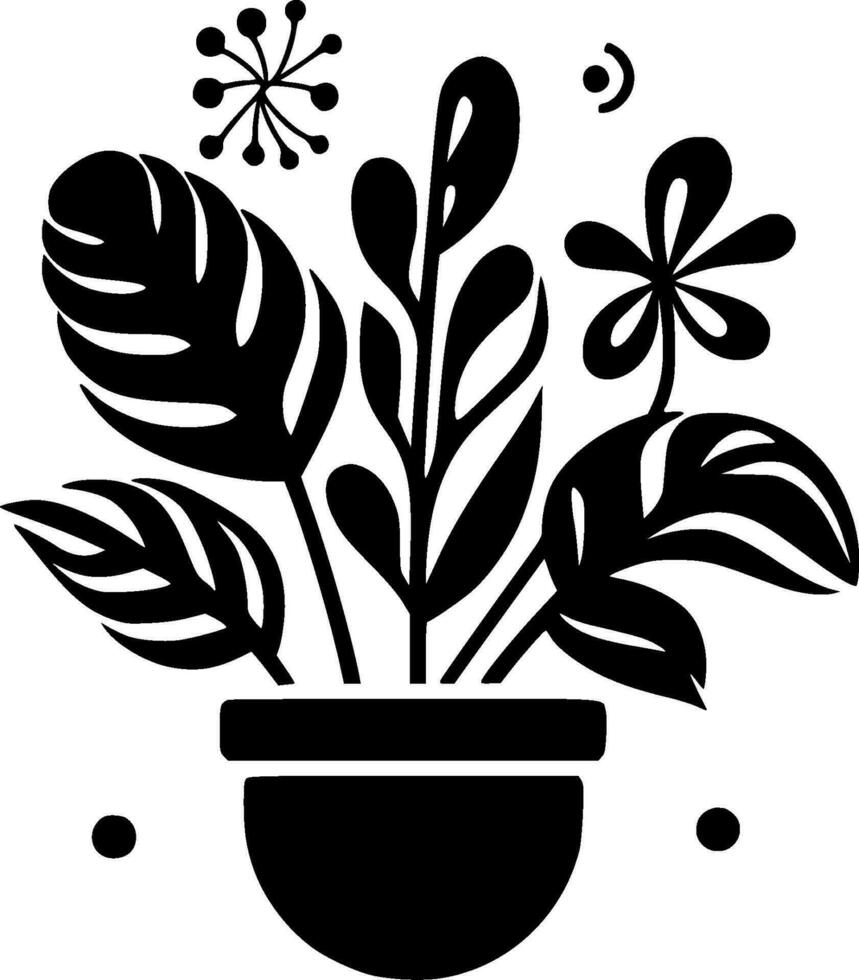 Plants - Minimalist and Flat Logo - Vector illustration