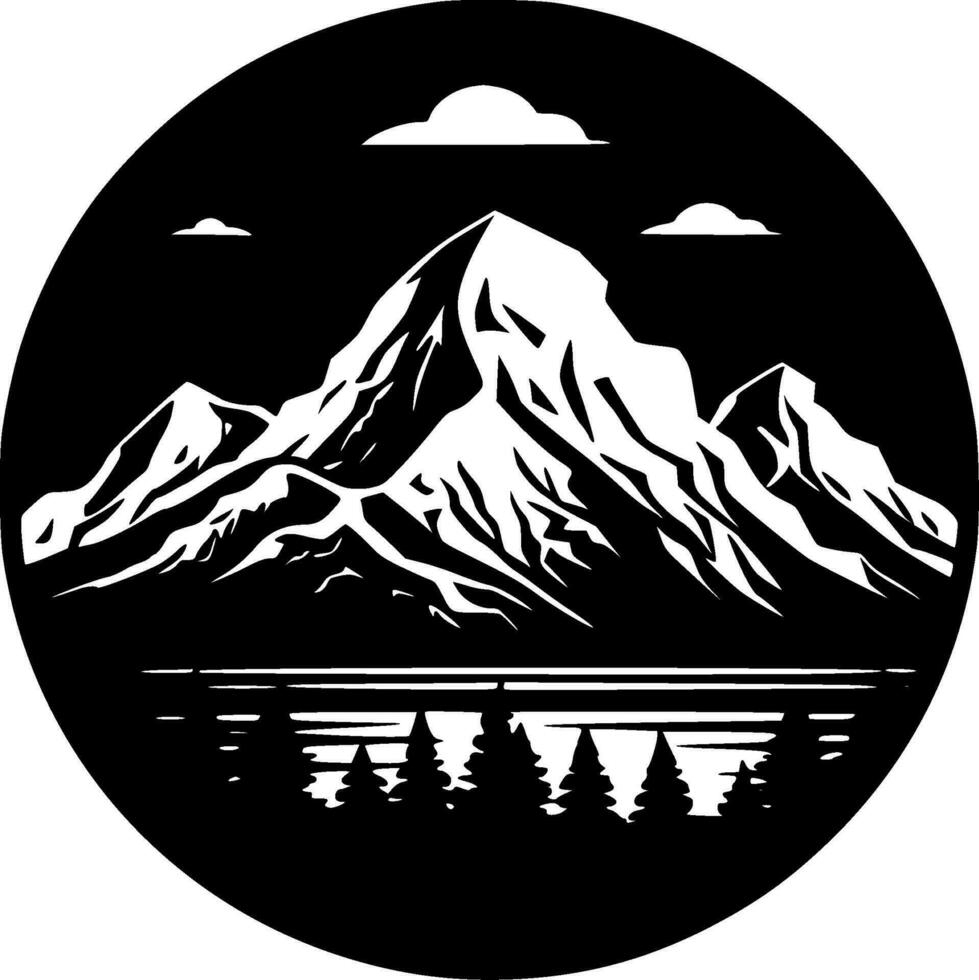 Mountains - High Quality Vector Logo - Vector illustration ideal for T-shirt graphic