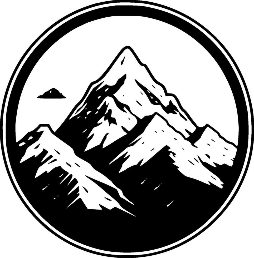 Mountain, Black and White Vector illustration 27962738 Vector Art at