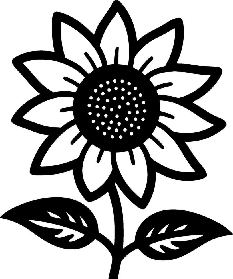 Flower - High Quality Vector Logo - Vector illustration ideal for T-shirt graphic