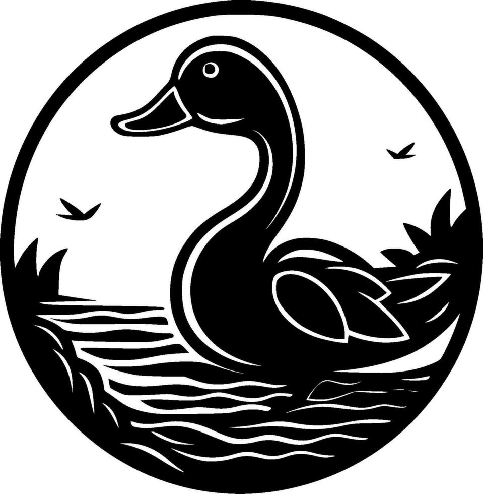 Duck - High Quality Vector Logo - Vector illustration ideal for T-shirt graphic