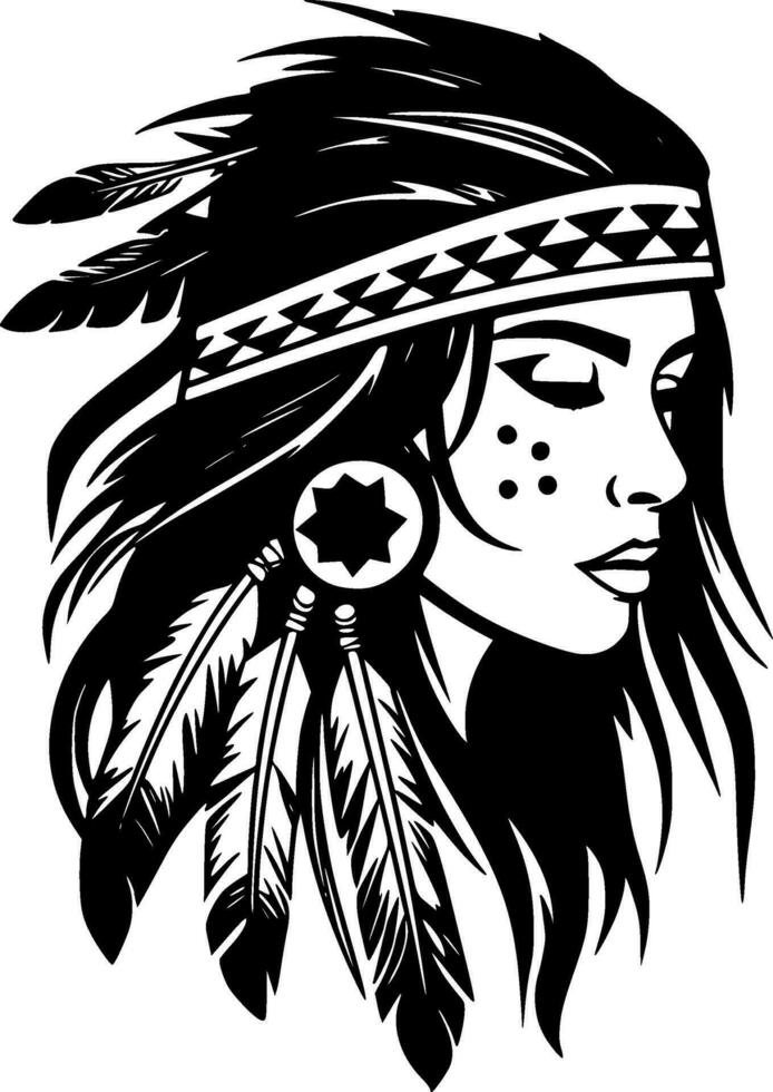 Boho - High Quality Vector Logo - Vector illustration ideal for T-shirt graphic