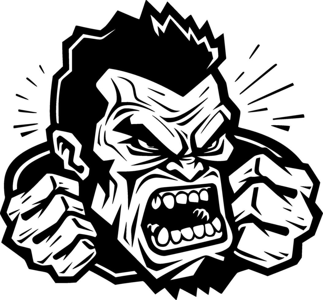 Zombie, Minimalist and Simple Silhouette - Vector illustration