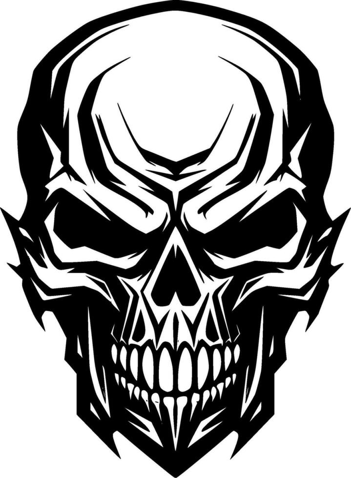 Skull - Minimalist and Flat Logo - Vector illustration