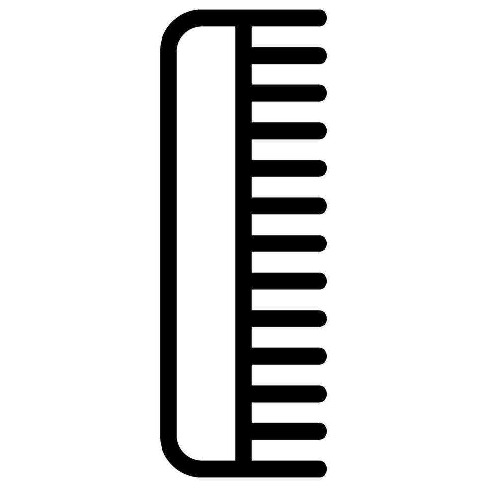 comb line icon vector