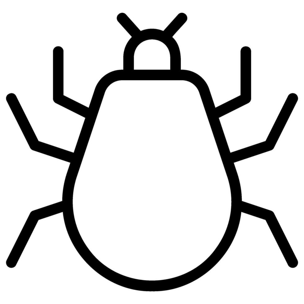 parasite line icon vector