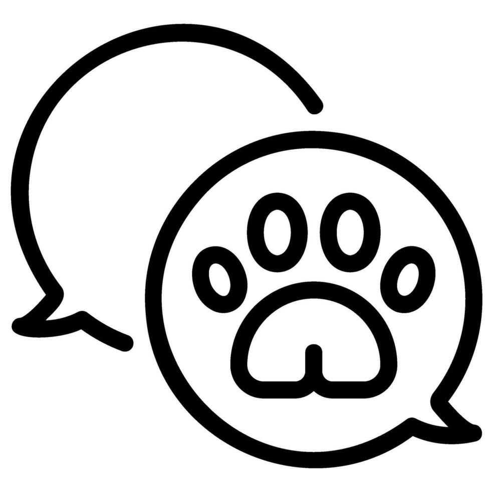 chat line icon vector