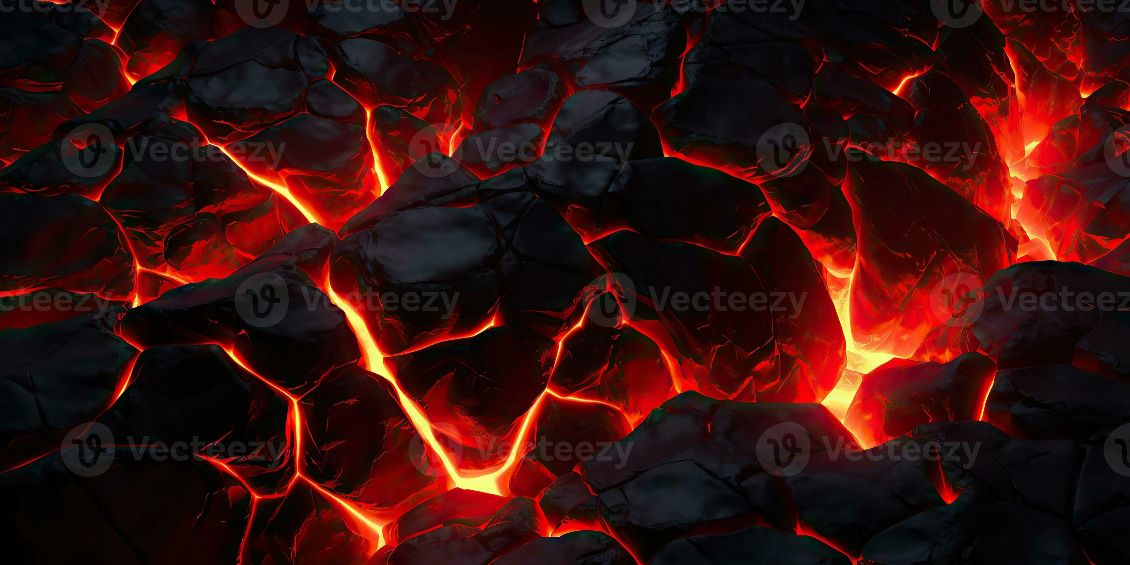Molten lava texture background. Ground hot lava. Burning coals, crack