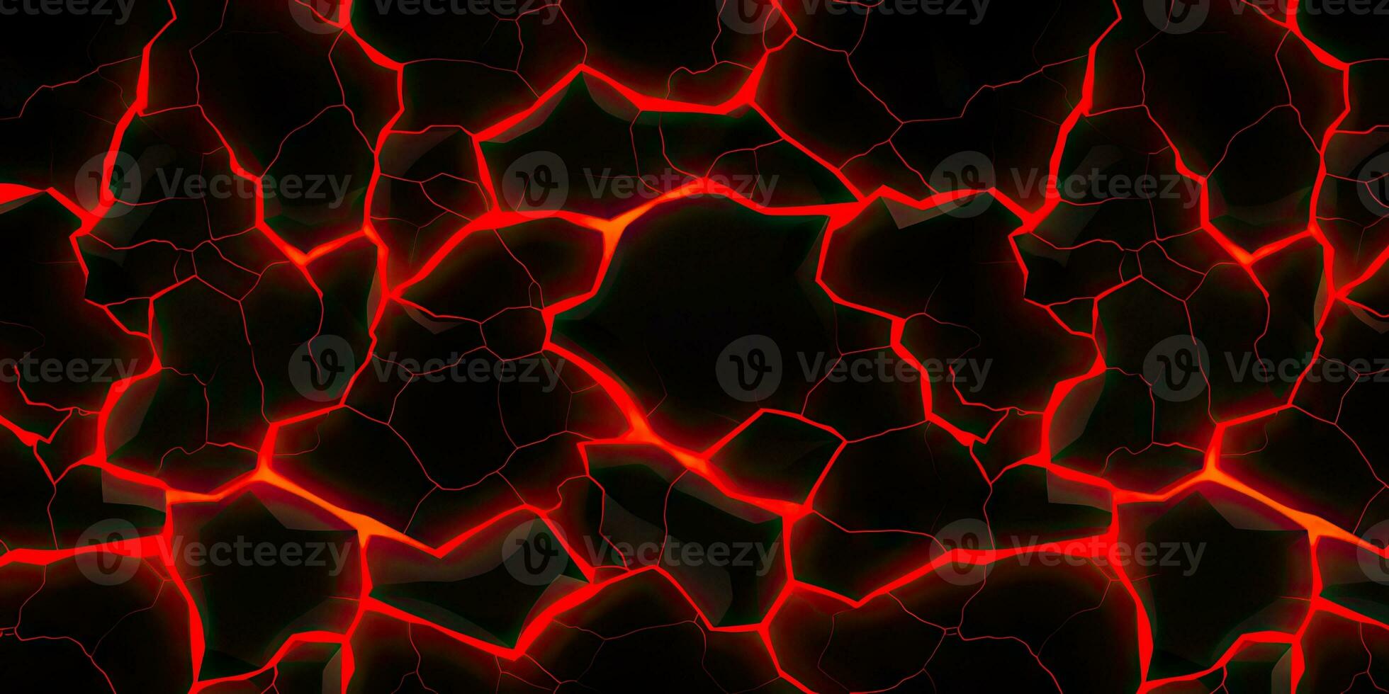 Molten lava texture background. Ground hot lava. Burning coals, crack surface. Abstract nature pattern, glow faded flame. 3D Render Illustration. photo