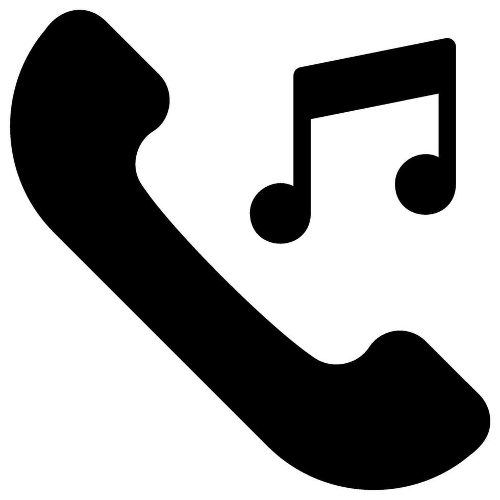 ringtone glyph icon vector