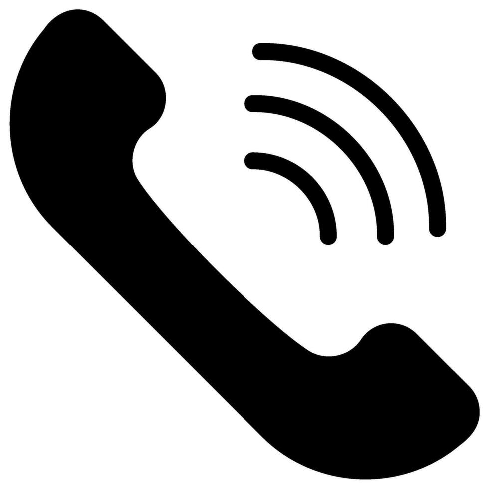 call glyph icon vector